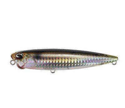Just Lures Fishing Pencil Popper - Chrome Black Back - Angler's Pro Tackle & Outdoors