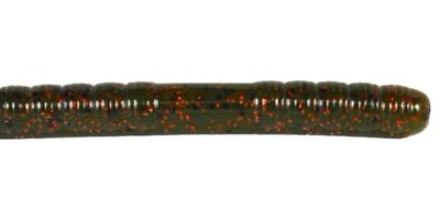 Just Lures Fishing Ribbon Tail Worm 10" - Watermelon Black and Red Flake - Angler's Pro Tackle & Outdoors