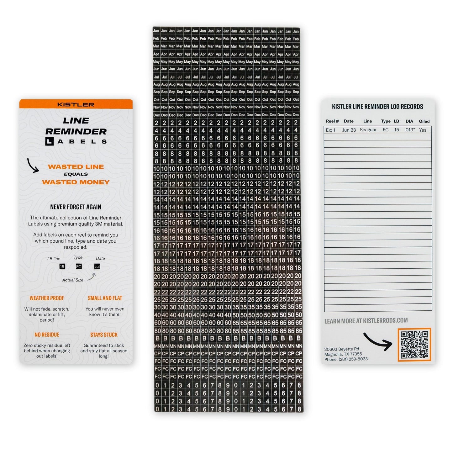 Kistler Line Reminder Labels - Angler's Pro Tackle & Outdoors