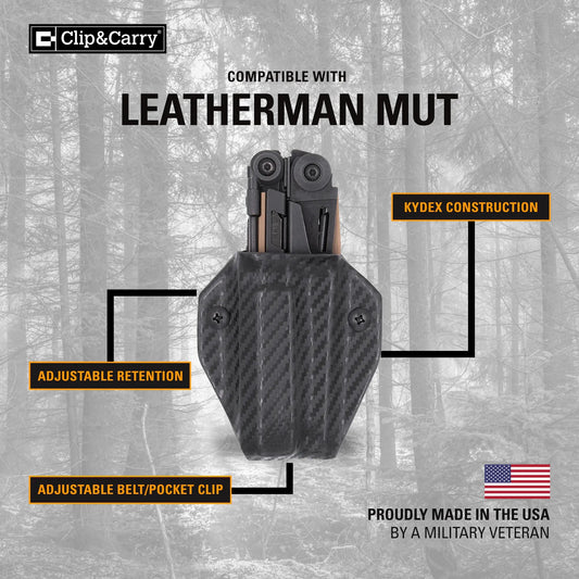 Clip & Carry Kydex Sheath for the Leatherman Mut