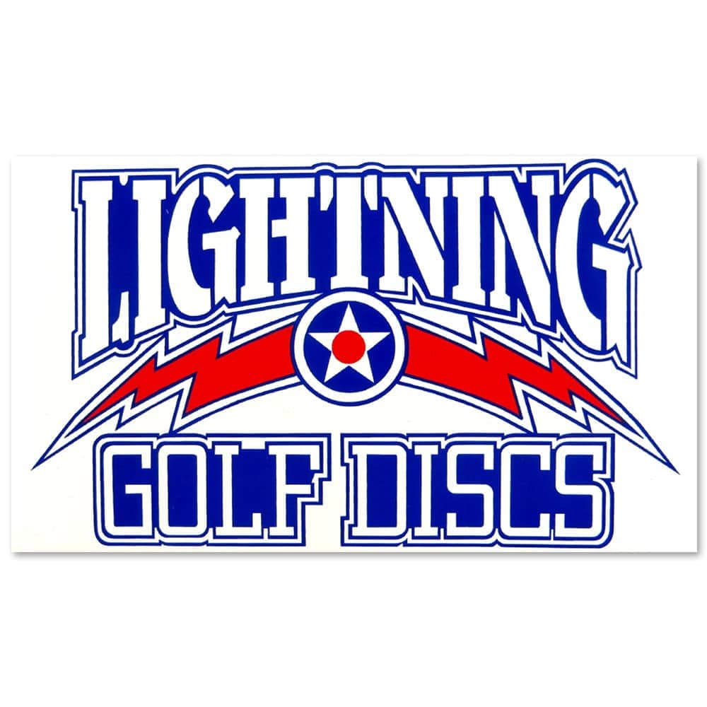 Gotta Go Gotta Throw Lightning Golf Discs Logo Sticker