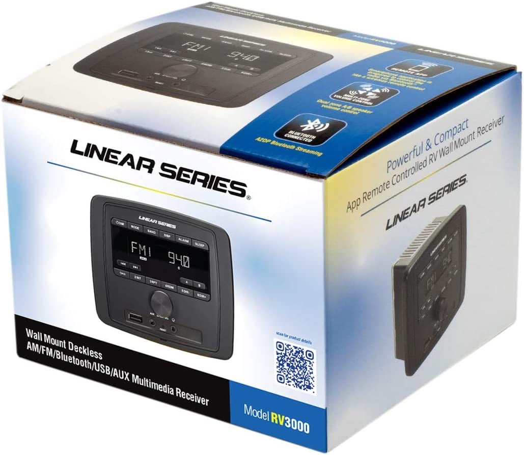 Magnadyne Linear Series RV3000 | AM/FM & USB/BT Deckless Wall Mount Receiver