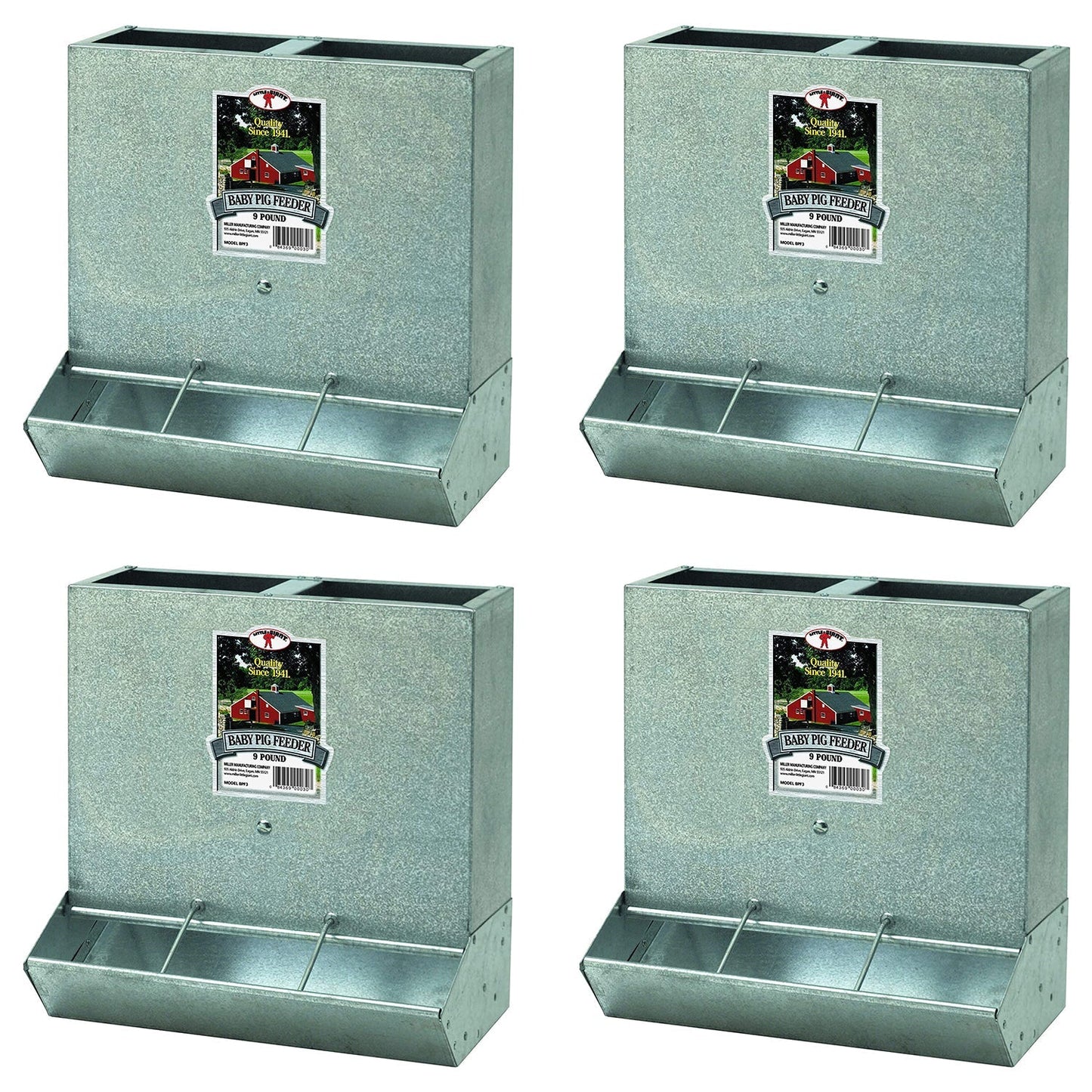 Little Giant BPF3 Mountable 3 Hole Baby Piglet Trough Feeder, 9 Pound (4 Pack) - Angler's Pro Tackle & Outdoors