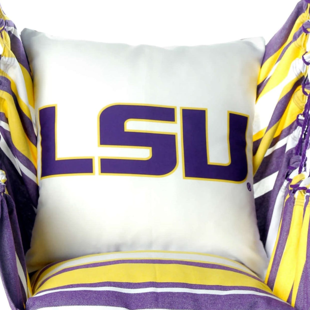 Campus Hammocks LSU Tigers Logo Throw Pillow Cover