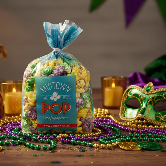 Midtown POP Mardi Gras βοΈ Confetti Gourmet Popcorn