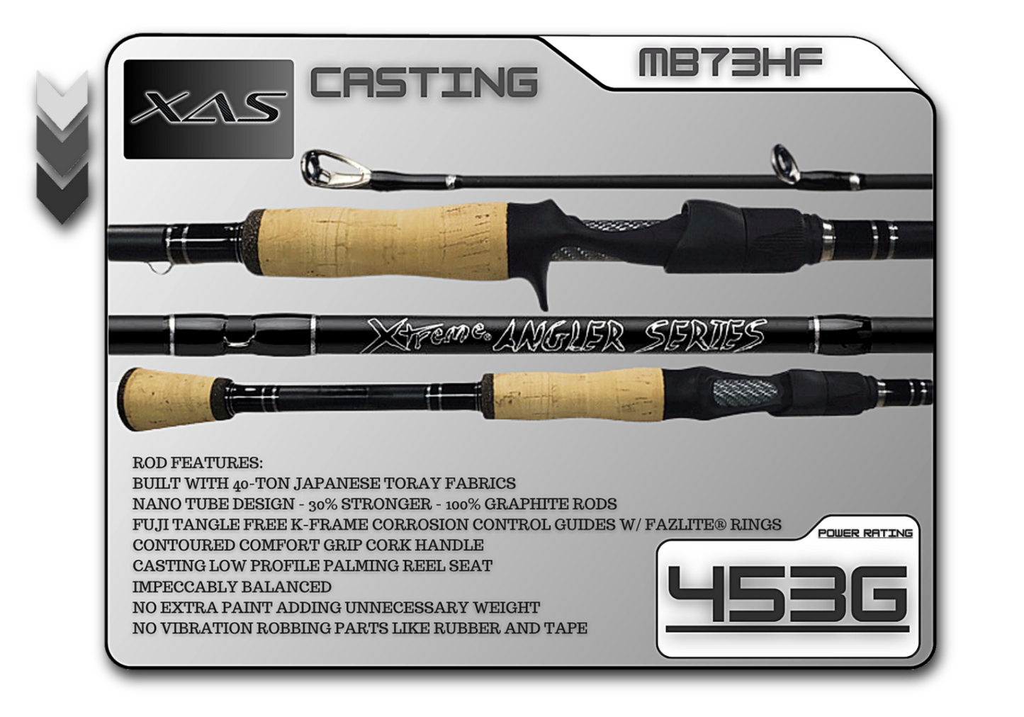 Fish Xtreme Rods MB73HF 7'3" Heavy Fast **CORK**