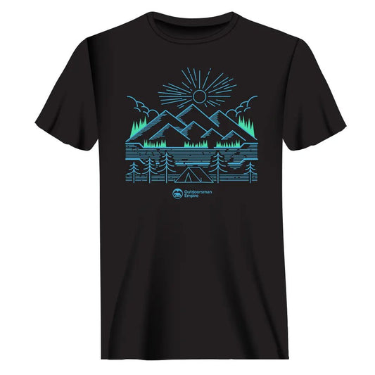 Outdoorzees Camping Lines Man T-Shirt