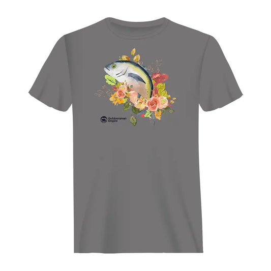 Outdoorzees Fishing Flower Man T-Shirt