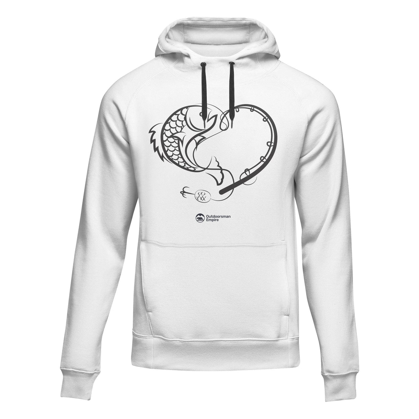 Outdoorzees Fishing Heart' Unisex Hoodie