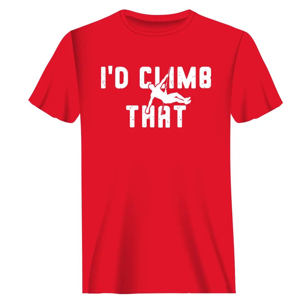 Outdoorzees Climbing I'd Climb That Man T-Shirt