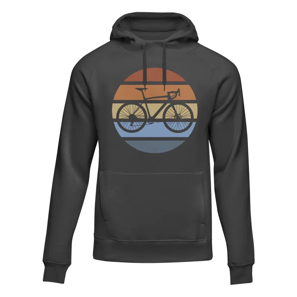 Outdoorzees Modern Vintage Bicycle Adult Fleece Hoodie