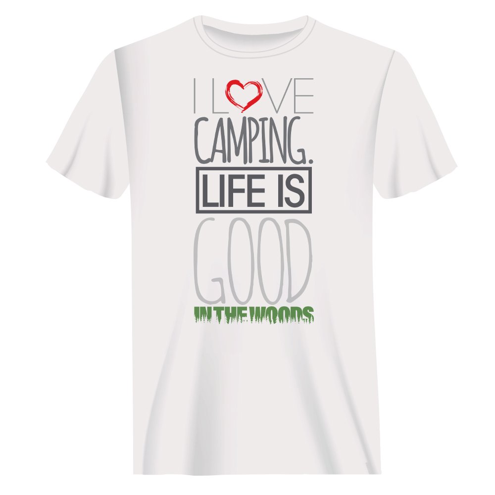 Outdoorzees I Love Camping In The Woods T-Shirt for Men