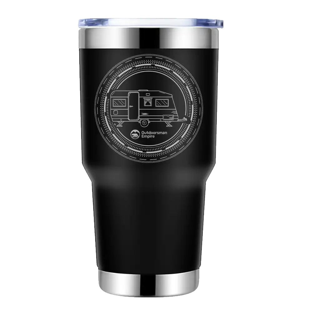Outdoorzees Camping Kaleidoscope 30oz Insulated Vacuum Sealed Tumbler
