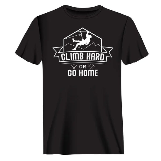 Outdoorzees Climb Hard Or Go Home Man T-Shirt