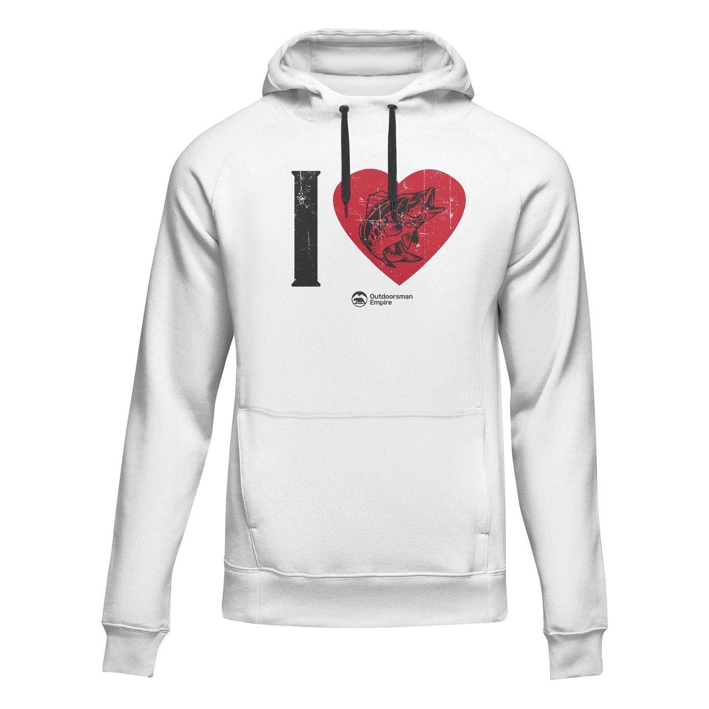 Outdoorzees I love Fishing' Adult Fleece Hoodie