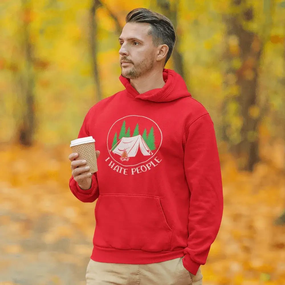 Outdoorzees I Hate People Men Hoodie