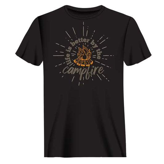 Outdoorzees Life Is Better Campfire T-Shirt for Men