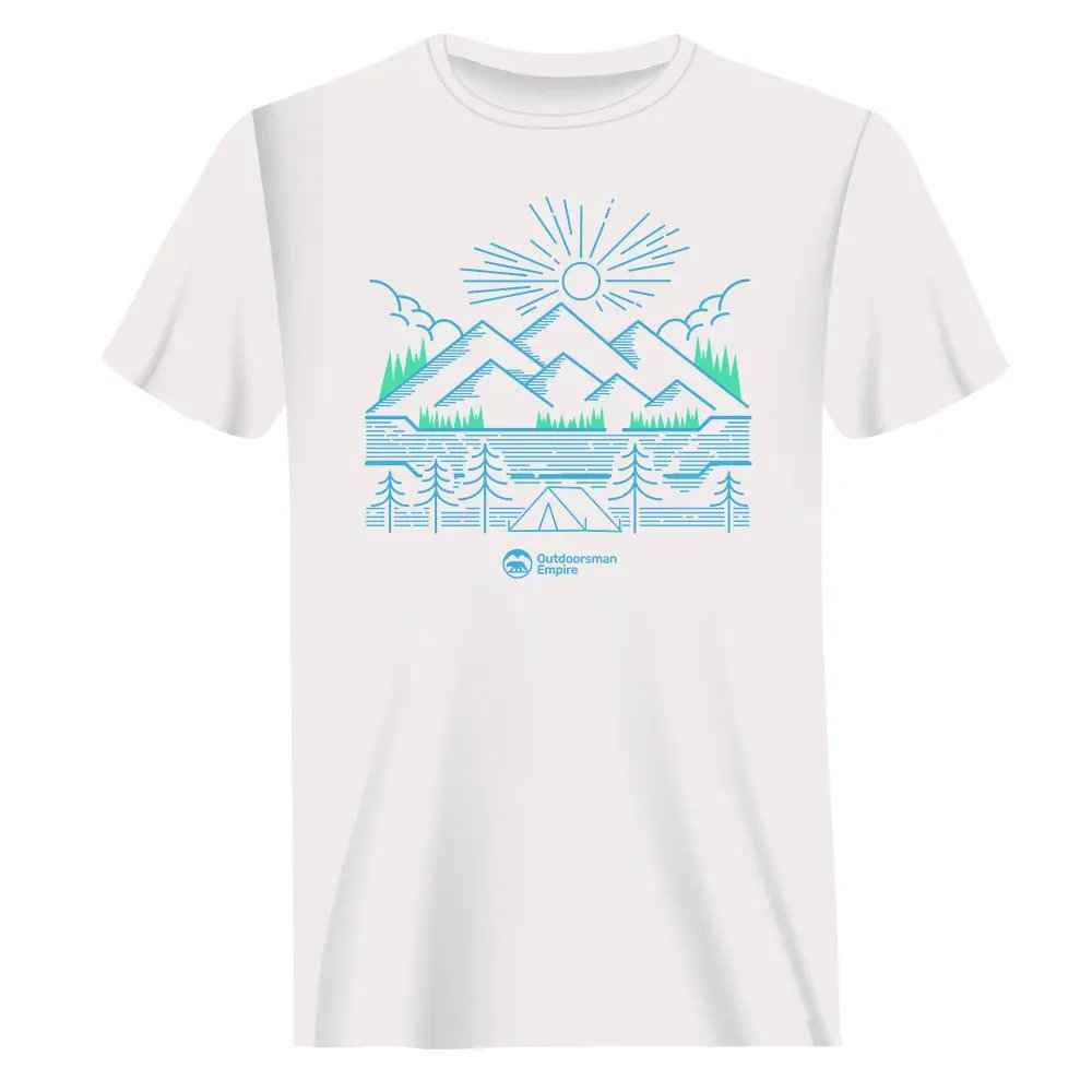 Outdoorzees Camping Lines Man T-Shirt