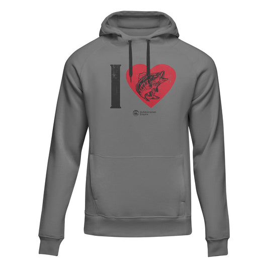 Outdoorzees I love Fishing' Adult Fleece Hoodie