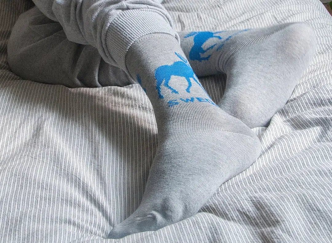 GoWith Men's Cotton Colorful Sweden Concept Funny Crew Socks