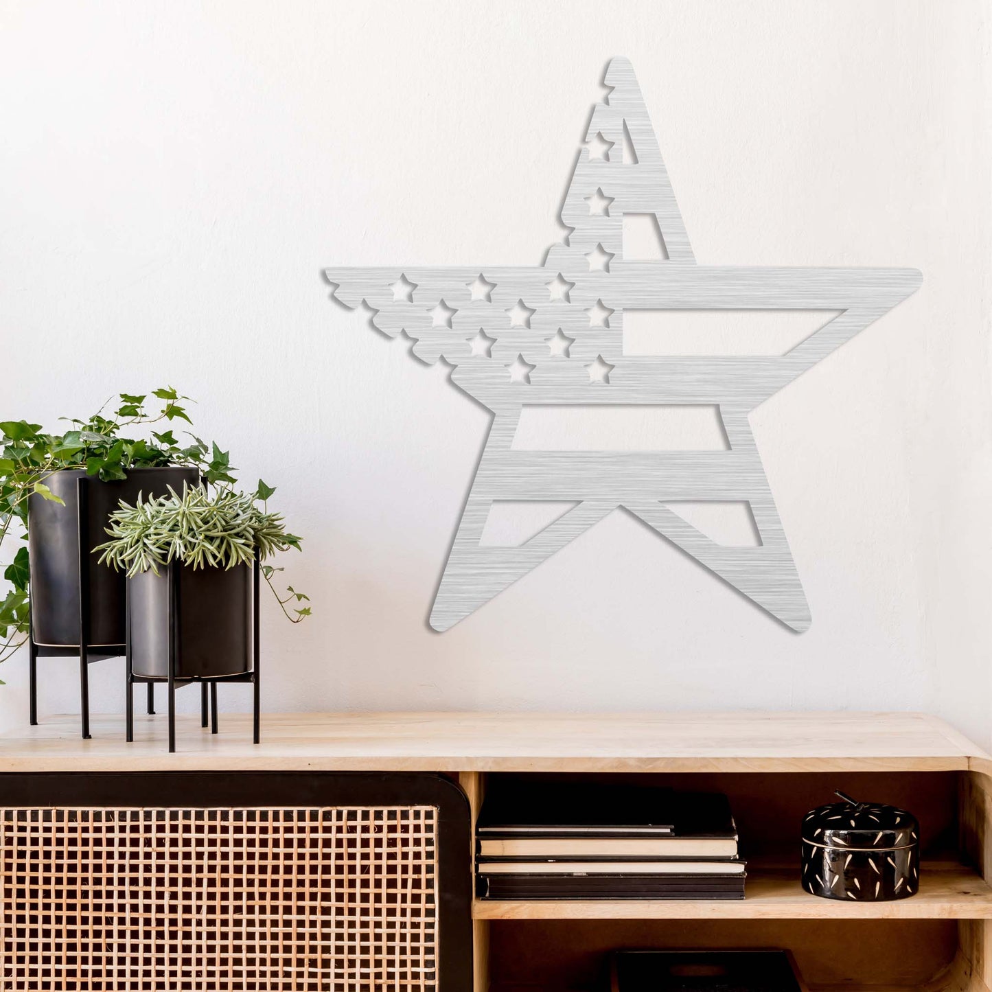 MetalPlex - American Flag Star - Metal Wall Art