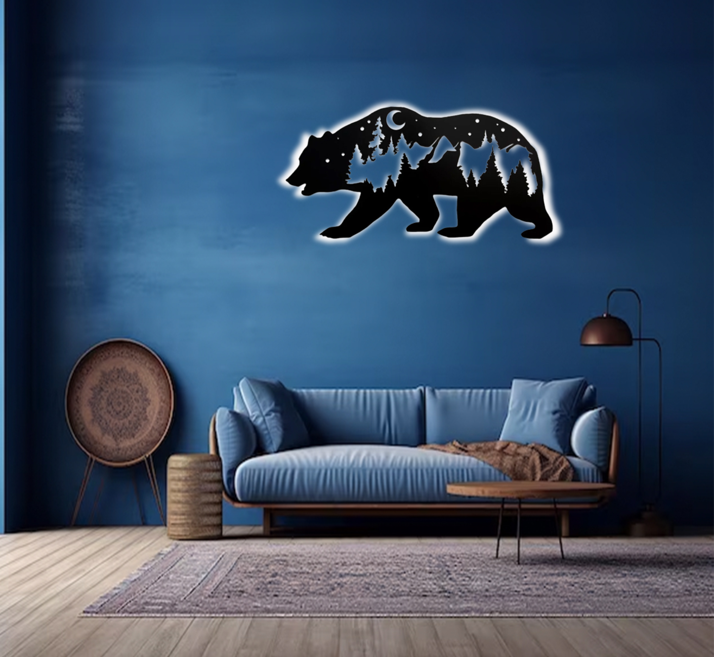 MetalPlex - Bear - Metal Wall Art