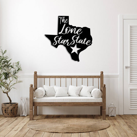 MetalPlex - Lone Star State Texas - Metal Wall Art