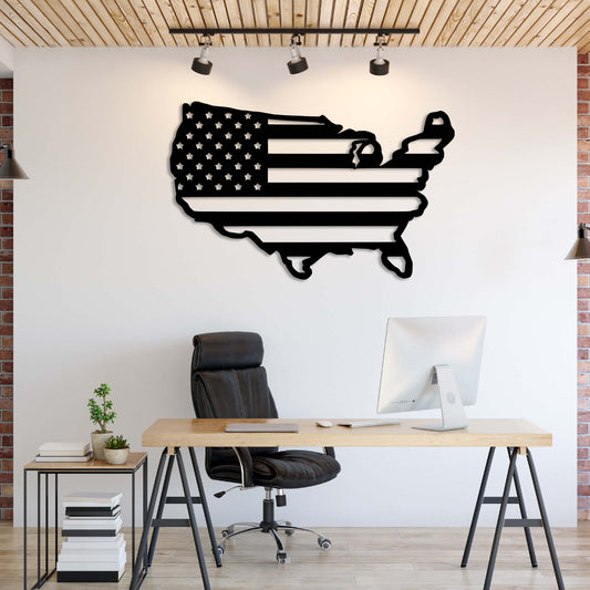 MetalPlex - American Flag United States - Metal Wall Art