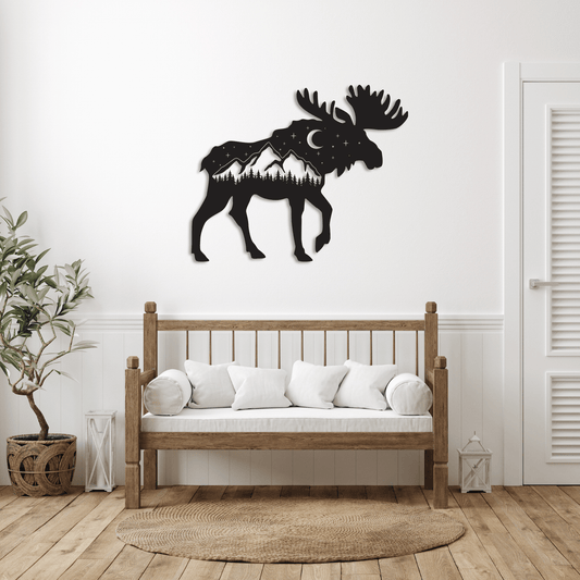 MetalPlex - Moose - Metal Wall Art