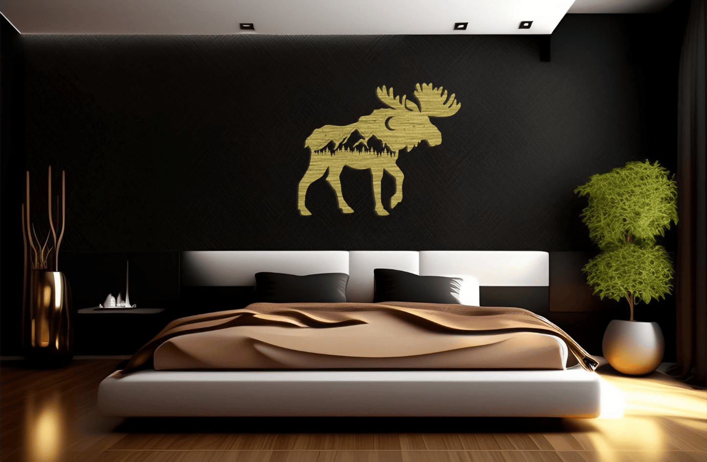 MetalPlex - Moose - Metal Wall Art