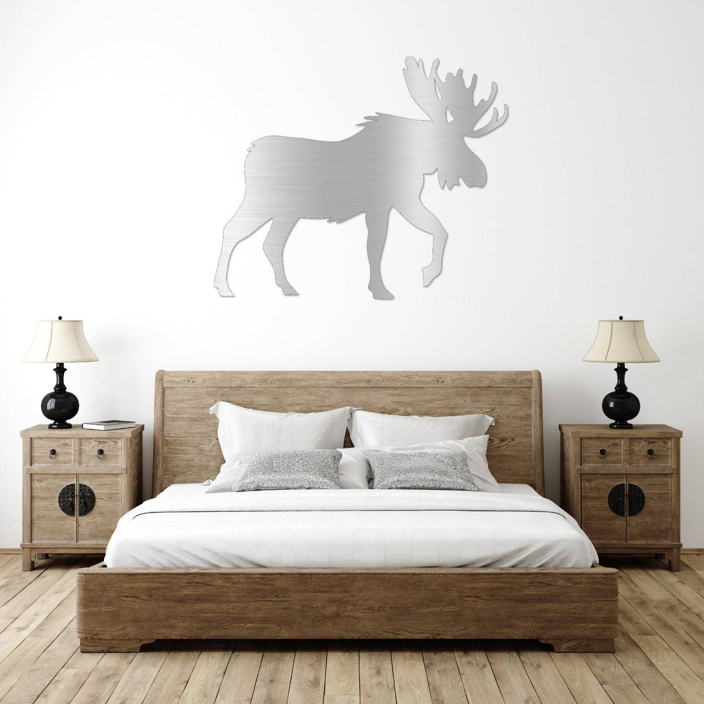 MetalPlex - Crossing Moose - Metal Wall Art