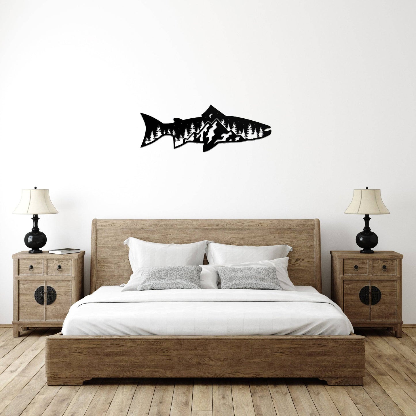 MetalPlex - Trout Fish Design - Metal Wall Art