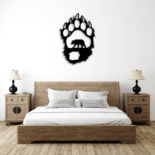 MetalPlex - Bear Paw - Metal Wall Art