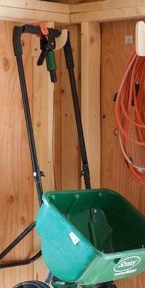 HangThis Up - Miscellaneous Organizer Hook, Storage shed, Yard Shed Organization System, Yard Tool Rack