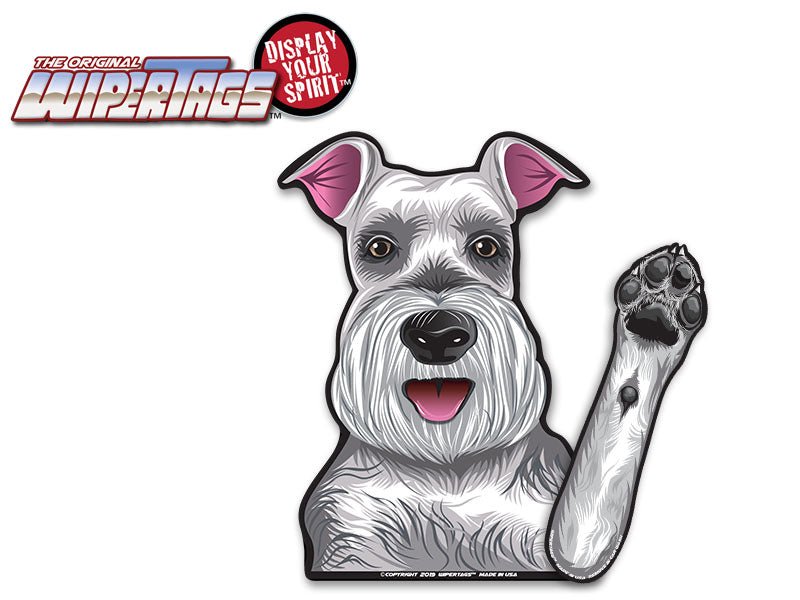 Missy the Schnauzer Waving Dog WiperTags - Angler's Pro Tackle & Outdoors