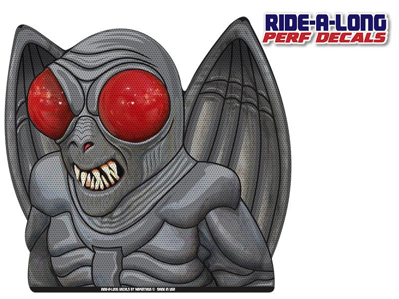 Mothman *RIDE A LONG* Perforated Decal - Angler's Pro Tackle & Outdoors
