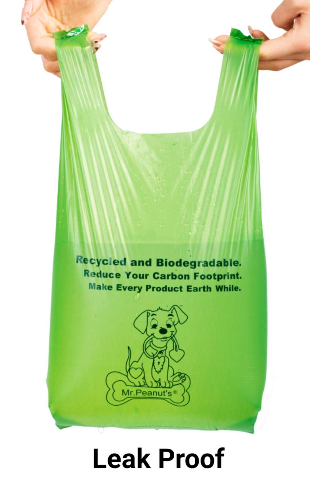Mr. Peanut's XL Pooper Scooper Sized 13X11" BioDegradable BioPlastic Recycled Plant Based Waste Bags - 160 Count - Angler's Pro Tackle & Outdoors