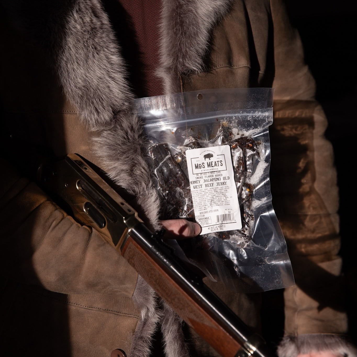 M&S Meats Montana Honey Jalapeno Old West Beef Jerky - Angler's Pro Tackle & Outdoors