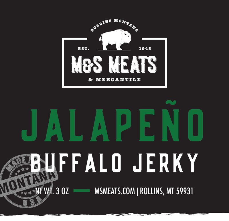 M&S Meats Montana Jalapeno Buffalo Jerky - Angler's Pro Tackle & Outdoors