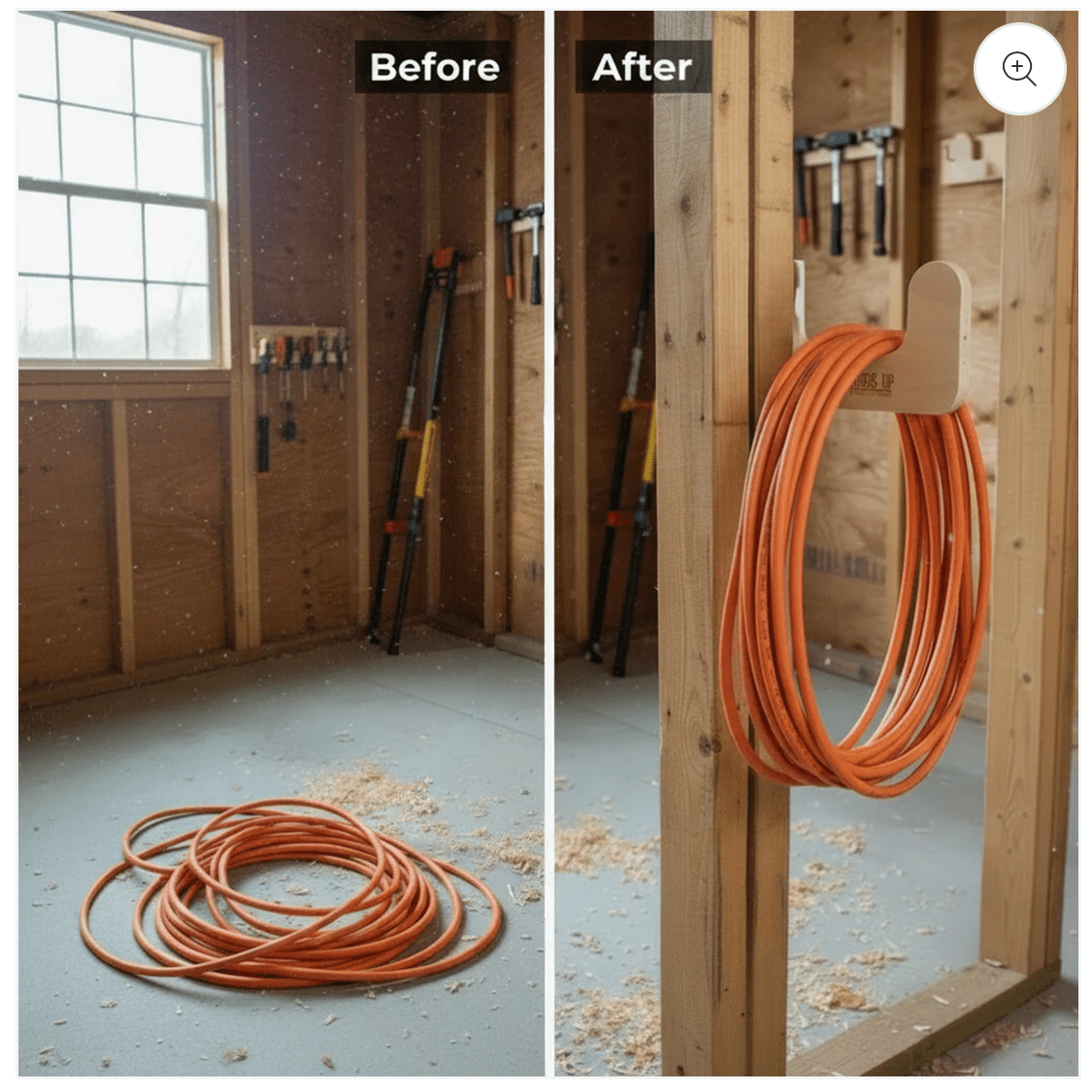 HangThis Up - Utility Organizers, Yard tool organizer, Shed Organization, Yard tool rack