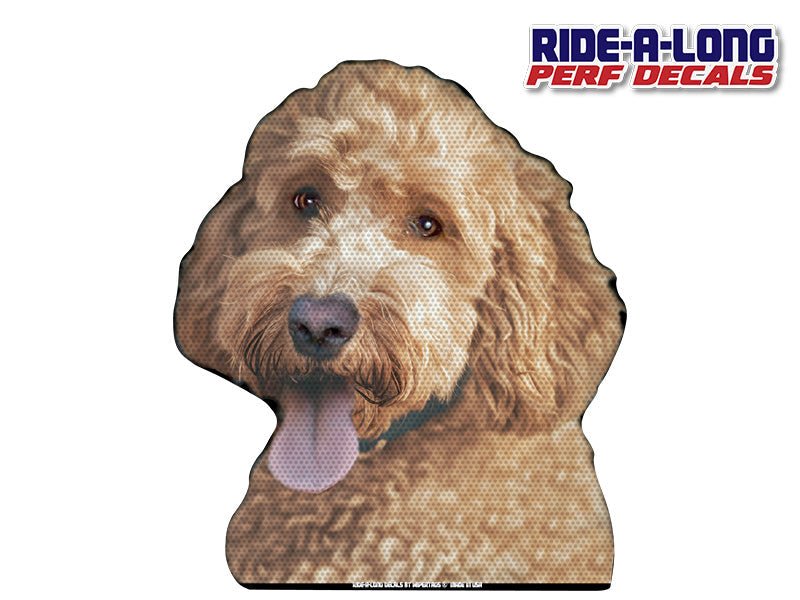 *NEW* Doodle Dog *RIDE A LONG* Perforated Decal - Angler's Pro Tackle & Outdoors