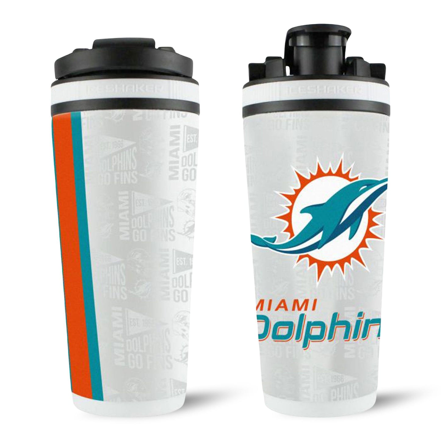 Officially Licensed Miami Dolphins 26oz Ice Shaker - Angler's Pro Tackle & Outdoors