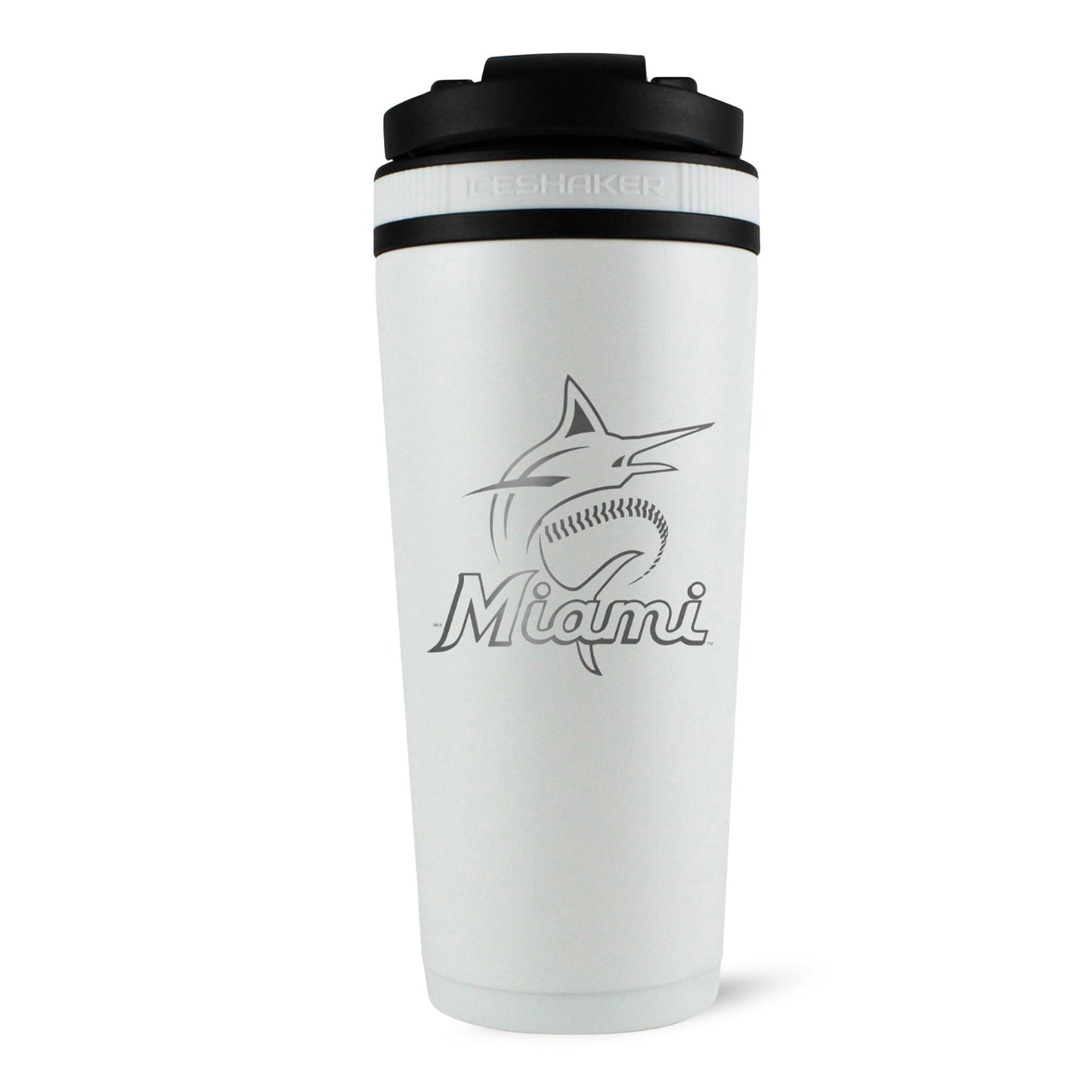 Officially Licensed Miami Marlins 26oz Ice Shaker - Angler's Pro Tackle & Outdoors