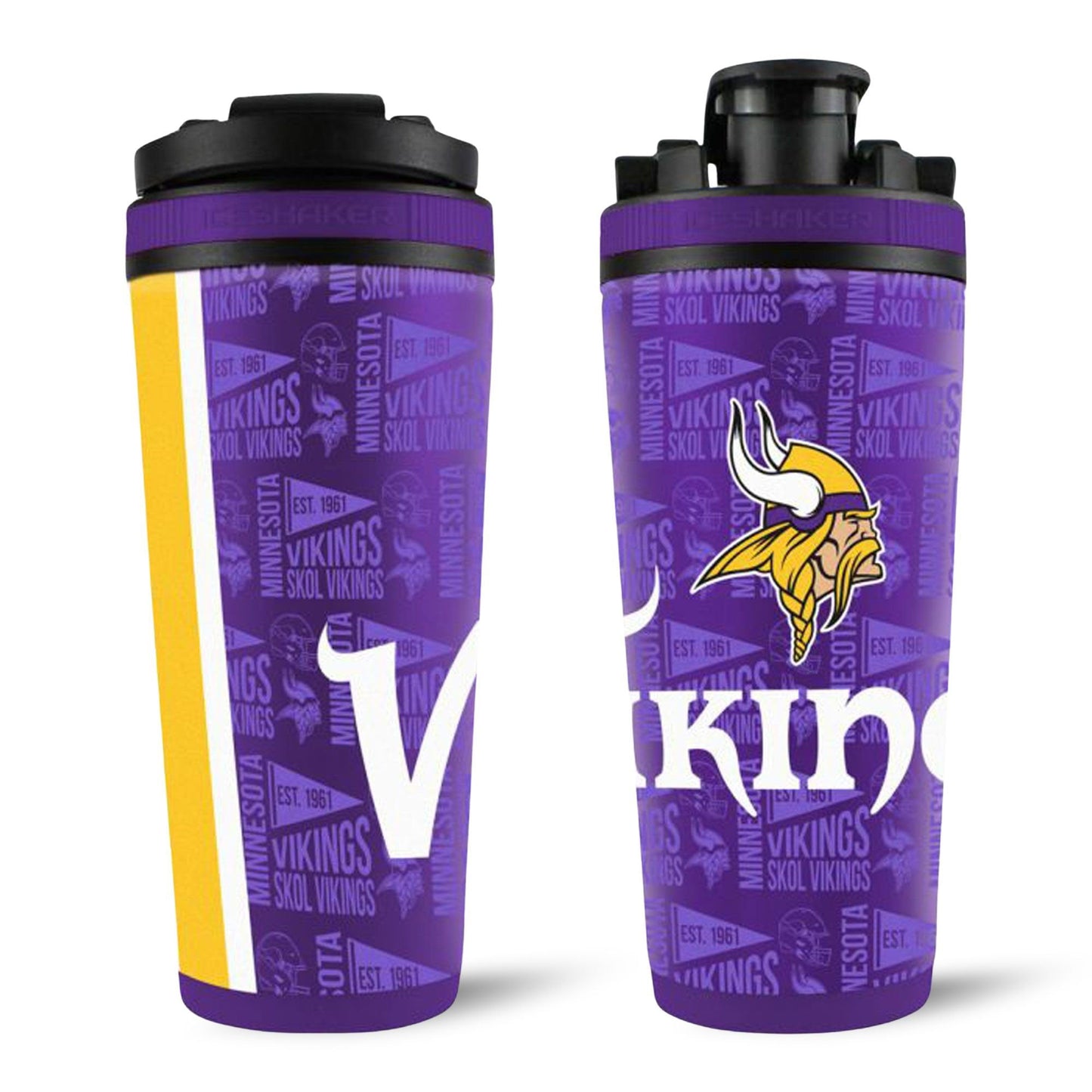 Officially Licensed Minnesota Vikings 26oz Ice Shaker - Angler's Pro Tackle & Outdoors