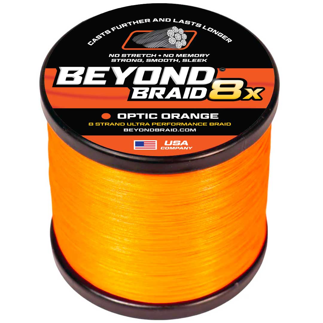 Beyond Braid - Optic Orange 8X- Ultra Performance 8 Strand