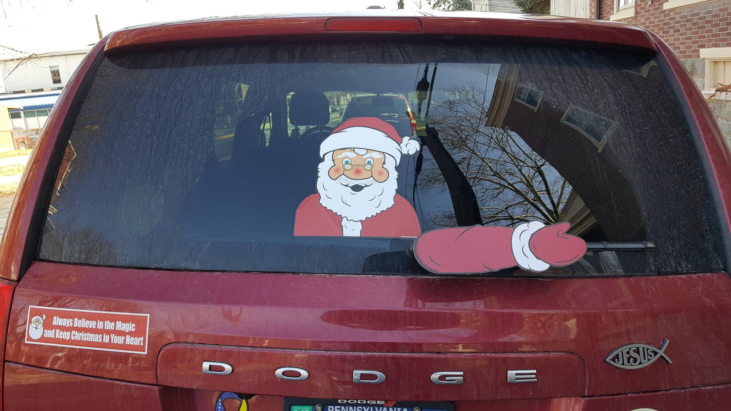ORIGINAL Santa Claus Waving WiperTag with Decal - Angler's Pro Tackle & Outdoors