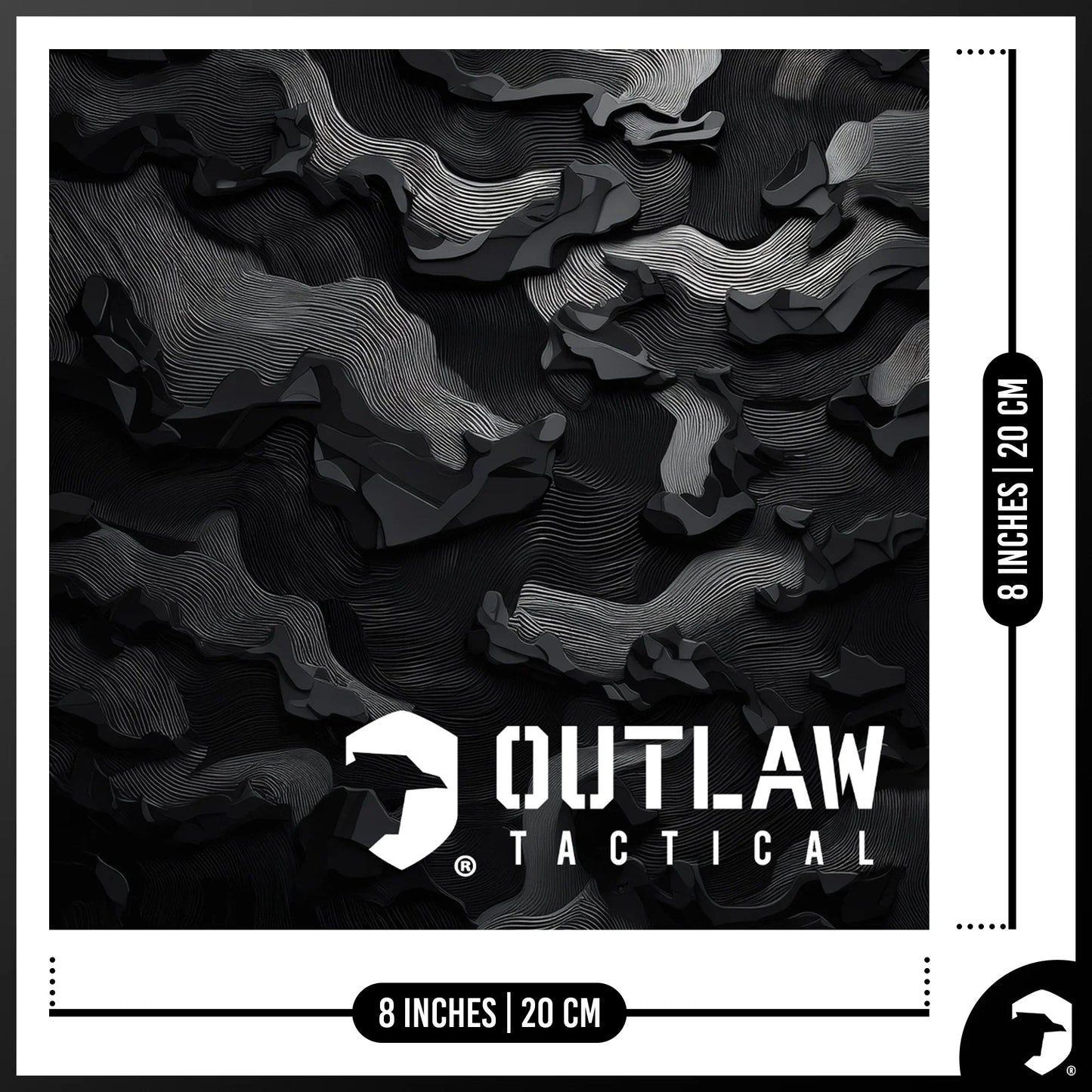 OutLaw Eyewear TOPO Camo Tactical Cleaning Cloth - Angler's Pro Tackle & Outdoors