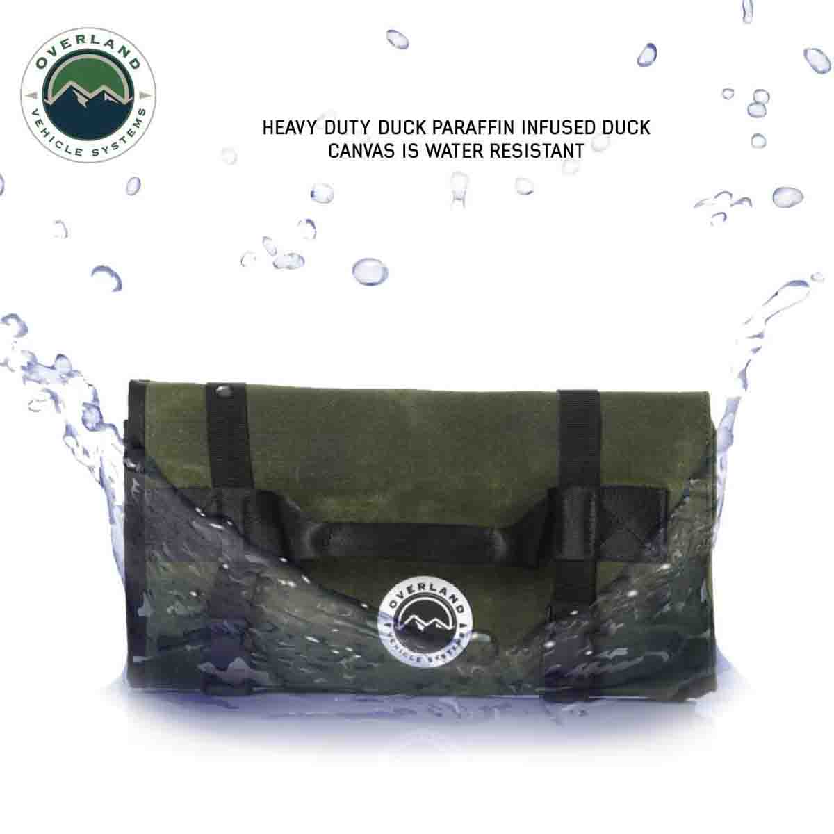 Overland Vehicle Systems Rolled General Tool Storage Bag - #16 Waxed Canvas - Angler's Pro Tackle & Outdoors