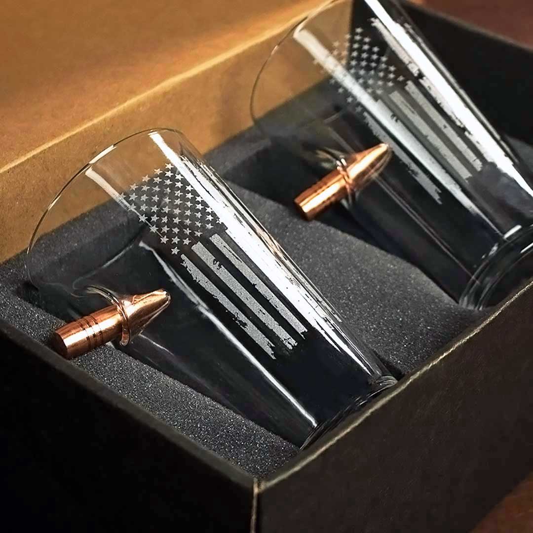 BenShot - Patriotic Pint Glass - 16oz