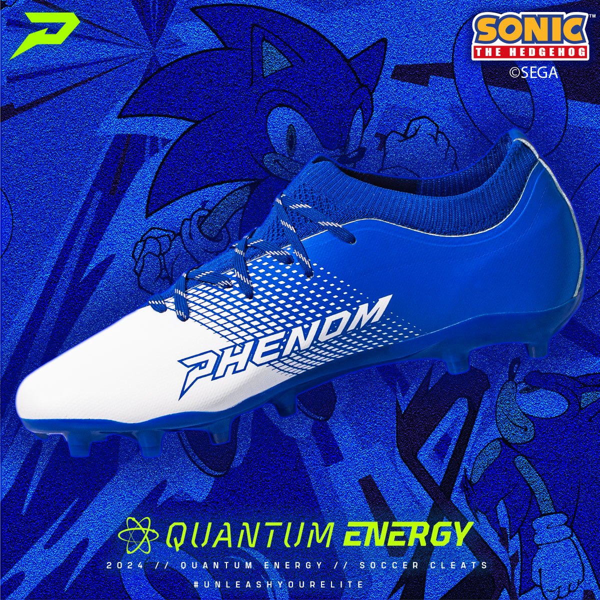 Phenom Elite Sonic the Hedgehog All Purpose Cleats - Quantum Energy by Phenom Elite - Angler's Pro Tackle & Outdoors